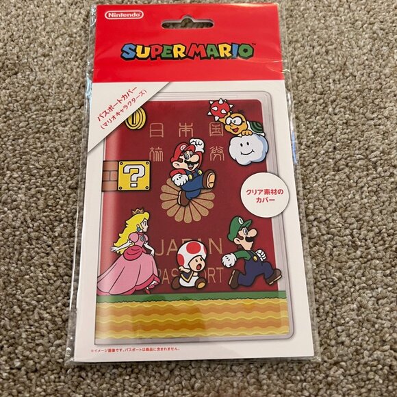 Nintendo Mario Travel Passport Cover Wallet Japan Exclusive SuperMario Fits US - Picture 4 of 10